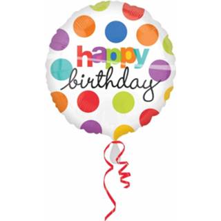 👉 Folie kunststof multikleur Ballon Birthday Gekleurd 8718758026716