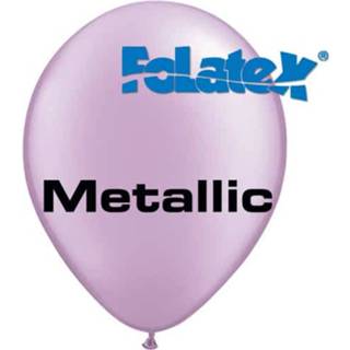 👉 Ballon lavendel paars Ballonnen Metallic 30 Cm 25 Stuks 7081314559265