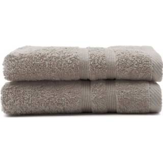 👉 Handdoek katoen grijs Vandaag Set Van 2 Handdoeken Mastic - 100% 50 X 100 Cm 3574641040871