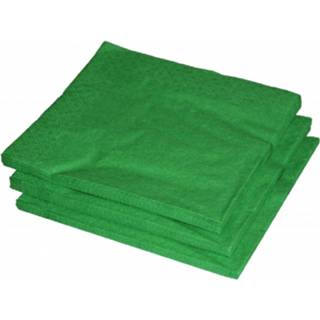 👉 Servet groene groen papieren papier multikleur 50x Stuks Servetten 33 X Cm - Wegwerp Servetjes Versieringen/decoraties 8720276203944