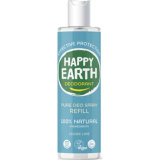 👉 Limoen gezondheid Happy Earth Pure Deo Spray Cedar Lime Navuling 8719324667357