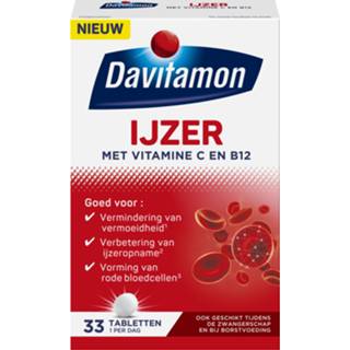 👉 Vitamine IJzer gezondheid Davitamon met C en B12 Tabletten 8710537043631