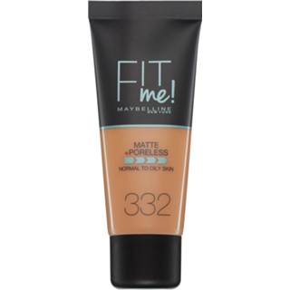 👉 Vrouwen Maybelline Fit Me! Matte and Poreless Foundation 30ml (Various Shades) - 332 Golden 3600531395520