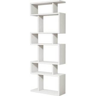 👉 Boekenkast wit steigerhout Homemania Tablero 60x20x156,6 Cm 8681285909466
