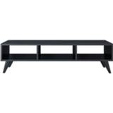 👉 Zwart steigerhout mannen Homemania Tv-meubel Manolya 120x35x40 Cm 8681285907578