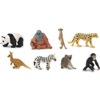 👉 Minifiguur rubber Safari Mini-figuren Good Luck Exotische Dieren 2 Cm 8 Stuks 95866000097