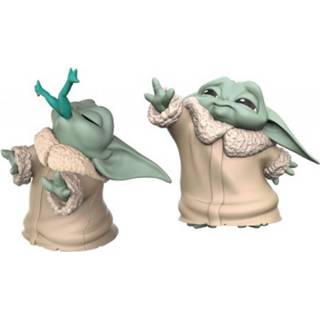 👉 Groen kunststof baby's Hasbro Baby Yoda Star Wars Junior 5,5 Cm Groen/crème 2-delig 5010993762590