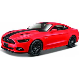 👉 Modelauto metaal rood Ford Mustang Gt 2015 20 X 8 5 Cm - Schaal 1:24 Speelgoedauto Miniatuurauto 8719247419866