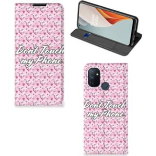 Roze OnePlus Nord N100 Design Case Flowers Pink DTMP 8720215787870