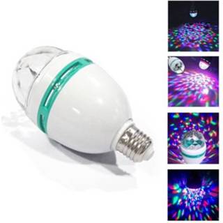 👉 Discolamp kunststof Benson Roterende - E27 30 Kleuren Rgb Led 8718692629745