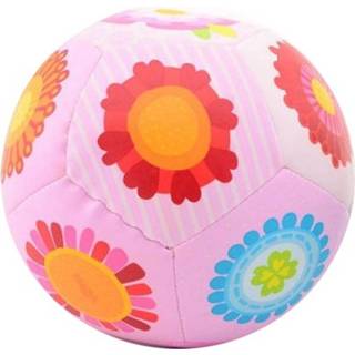 👉 Softball roze foam meisjes Johntoy Softbal Happy World 14 Cm 8719817223978