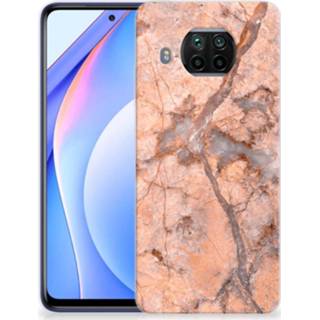 👉 Siliconen hoesje oranje marmer Xiaomi Mi 10T Lite TPU 8720215891966