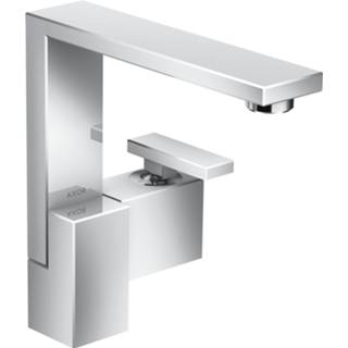 👉 Wastafelkraan chroom edge Hansgrohe AXOR 1-gats 190 m. push open garnituur voorsprong 17.5cm 4059625149379