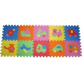 👉 Puzzelmat jongens kleurrijk Knorr® speelgoed voertuigen 10 st. 4049491210174