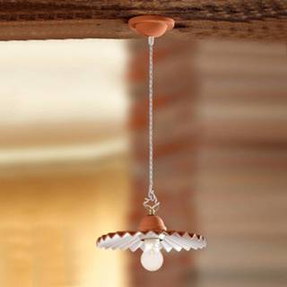 👉 Hang lamp wit Hanglamp ARGILLA met landhuislook, 28 cm
