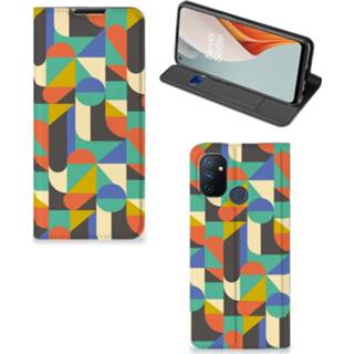 👉 OnePlus Nord N100 Hoesje met Magneet Funky Retro 8720215913682