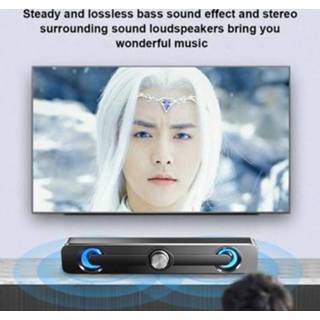 👉 Computerspeaker SADA V-111 Computer Speaker USB Wired Powerful Bar Stereo Subwoofer Bass Surround Sound Box for PC Laptop Phone Tablet MP3 MP4