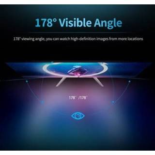 👉 Monitor blauw 23.8 inch Slim HD 1080P IPS Screen 1920*1080 Resolution 178° Viewing Angle Low Blue Light Eye-caring US Plug