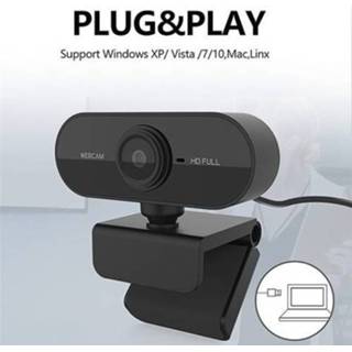 👉 Webcam 1080P 2MP HD 30fps Camera Noise-reduction Microphone Web Cam Laptop Computer USB Plug & Play for Desktop TV Box