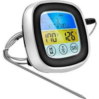 👉 Thermo meter Digital Kitchen Thermometer Probe Color Touch Screen Meat Barbecue Food Temperature Measurement Tool