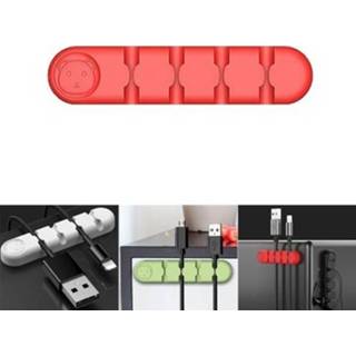 👉 Organizer silicone mannen Cable Holder USB Winder Desktop Tidy Management Clips For Earphone Charger Cord Data Office Home use