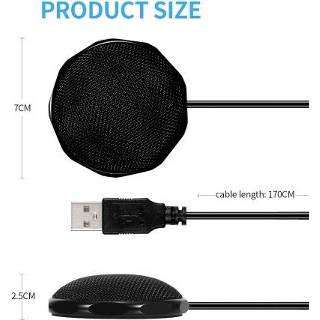 👉 Microphone USB Condenser Omnidirectional Desktop Computer Mic 360° Sound Pickup for Conference Voice Chat Remote Education