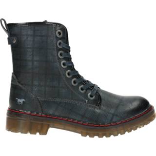 👉 Veterboots blauw vrouwen damesschoenen zijde Mustang Veterboot 4060891651480
