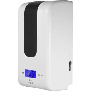 👉 Thermometer Automatic Soap Dispenser with ℃/℉ Switchable Battery Operated Infrared Induction Non-Contact 1200ML Suit for School Factory Hotel