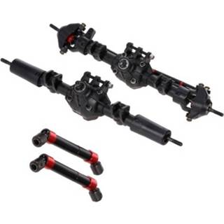 👉 Shaft RC Car Front Rear Straight Complete Axle with 2pcs Metal Drive Shafts for 1/10 Crawler Axial SCX10 II 90046 90047