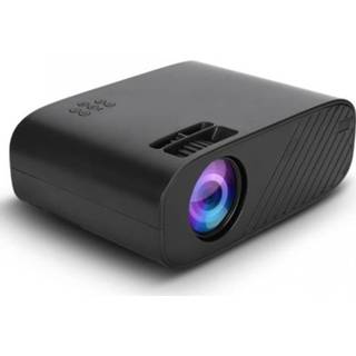 👉 Projector zwart W90 LED Support 1080P Wired Wireless Same Screen for Office Home Theater Black US Plug (Same Version)