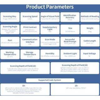 👉 Barcode scanner Scanning Platform 1D/2D USB Wired Bar Code for Supermarket Restaurant Bookstore Retail Store Warehouse