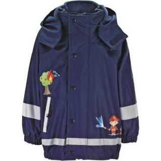 👉 Regenjas marine polyester babymode jongens blauw Sterntaler met binnenjas 4055579184008