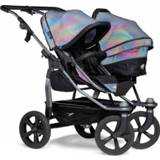 👉 Jongens grijs Tfk Sibling Stroller Duo Ecco Glow in the Dark