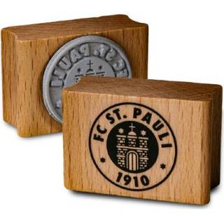 Post zegel hout jongens bruin St. Pauli postzegel club logo 4250302421010