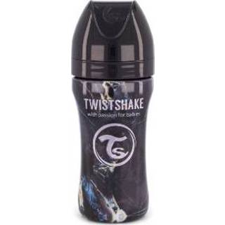 👉 Baby fles marmer roestvrij staal zwart jongens baby's TWIST SHAKE Babyfles anti-koliek 330 ml in 7350083125590