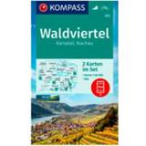 👉 Wandelkaart Kompass - Waldviertel, Kamptal, Wachau (2 Karten-Set) 1. Auflage 2020 9783990448793