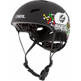 👉 O'Neal - Kid's Dirt Lid Youth Helmet Skulls - Fietshelm maat S, zwart/grijs