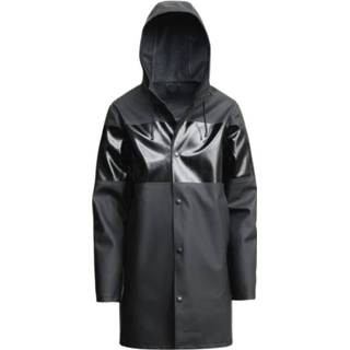 👉 Regenjas m unisex zwart Striped Stockholm Raincoat