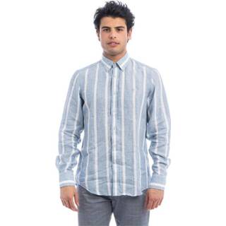 👉 XL male blauw Camicia Botton Down Regular FIT 2 Tessuti