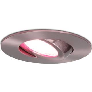 👉 Inbouwspot RVS aluminium Smart LED Napels 8 Watt RGBWW IP65 kantelbaar 8720364400194