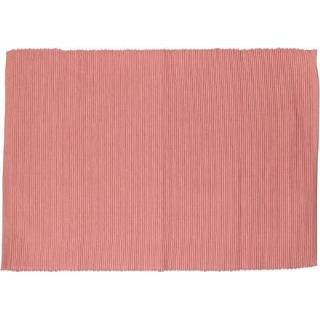 👉 Placemat active roze Placemat, bio-katoen, geribbeld, donker