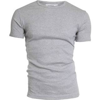 Shirt XL male grijs Semi bodyfit t-shirt r-neck