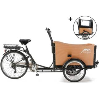 👉 Bakfiets zwart active Popal Elektrische 26