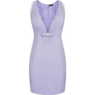 👉 Vrouwen paars Mini vestido tipo muñeca