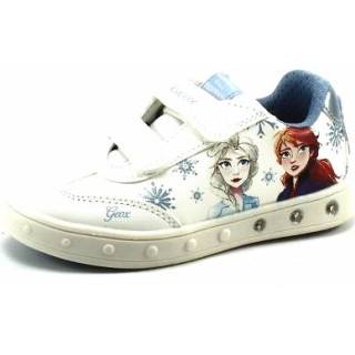 👉 Wit leer Geox J Skylin low GEO02