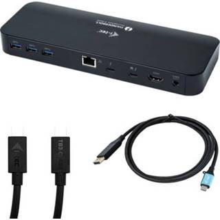 👉 Docking station zwart I-Tec Thunderbolt 3 Dual 4K + USB-C / DP kabel 8595611703430