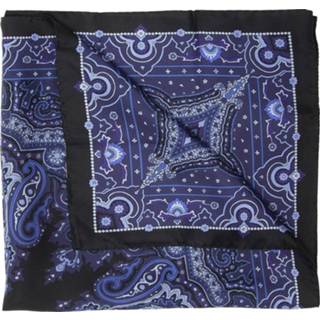 👉 Onesize male blauw Patterned scarf with logo 7323335979838 1623017382618