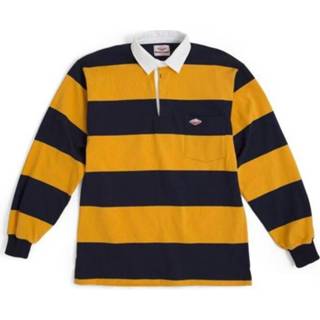 👉 Rugbyshirt m male geel Pocket Rugby Shirt