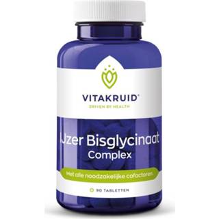 👉 IJzer gezondheid Vitakruid Bisglycinaat Complex Tabletten 8717438691312