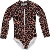 👉 Zwempak meisjes kinderen UV Zwemkleding Met Lange Mouwen - Spotted Moray Vis 7436908991912 7436908711725